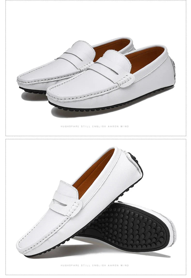 Loafers Shoes Men Fashion Shoes New Spring Comfy Men's Flats Moccasins Classic Original Leather Men Casual Shoes
