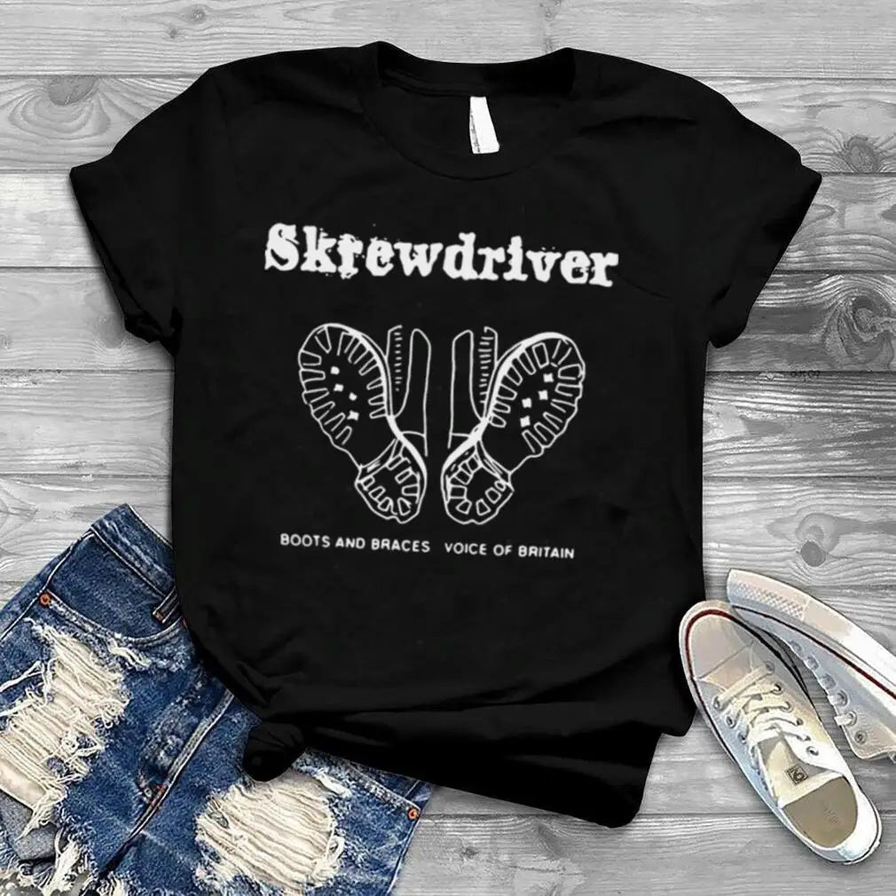 Skrewdriver Boots And Braces Voice Of Britain Shirt