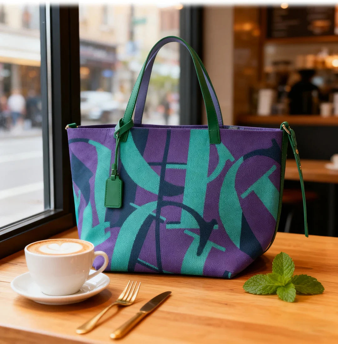 Women's Handbag Retro Design Large Capacity Fashionable Shopping Bag Multifunctional Holiday Essential Women's Bucket Bag