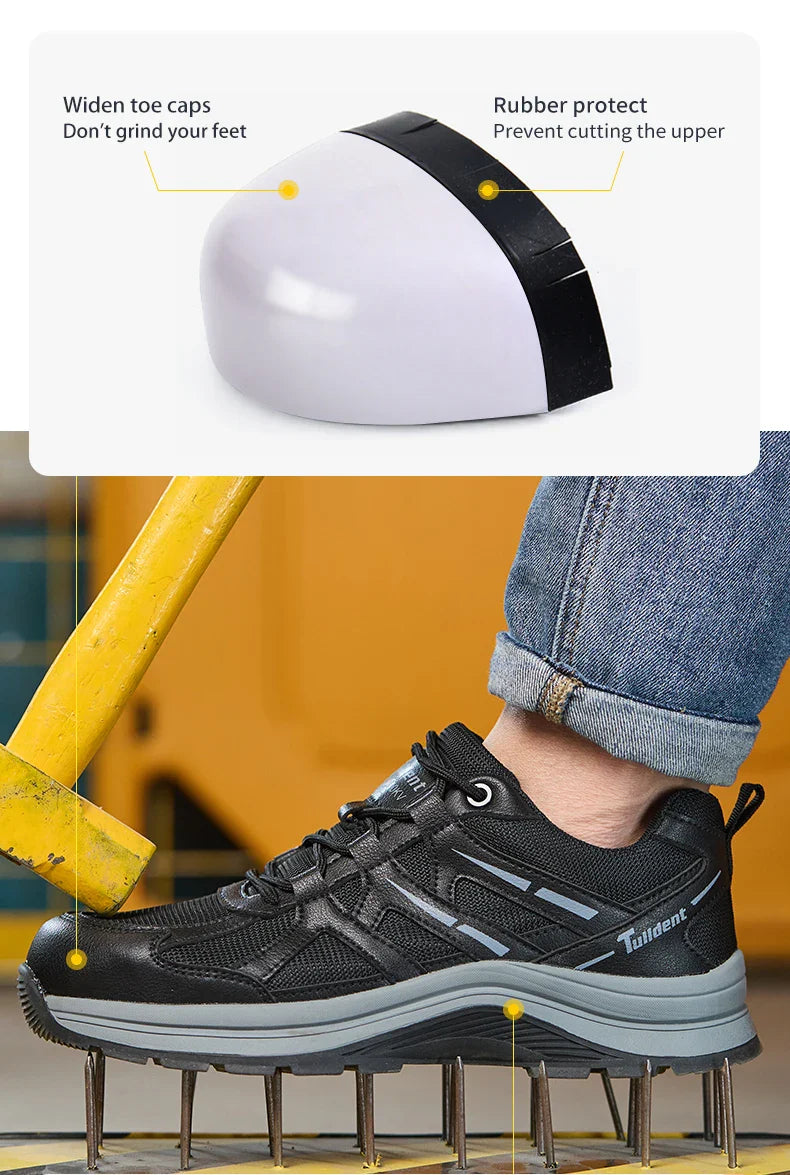 Safety shoes, anti-smashing and anti-puncture work shoes, insulated shoes, men's protective boots, men's shoes