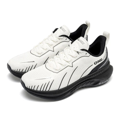Cushioning Running Shoes For Men Suitable Heavy Runners Lace Up Sports Women Non-slip Outdoor Athletic Male Sneakers