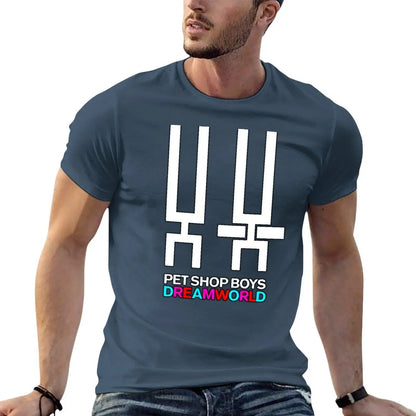Pet Shop Boys T-Shirt tees blanks anime clothes sublime men clothing