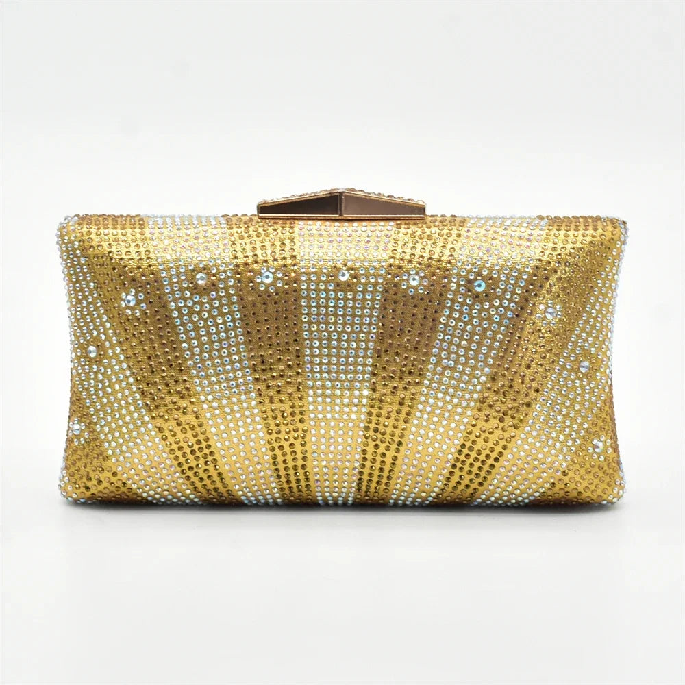 Shoe and Bag Set African Sets 2026 Fashion Gold Color Ladies Matching Shoe and Bag Set for Women Italian Ladies Shoe and Bag Set
