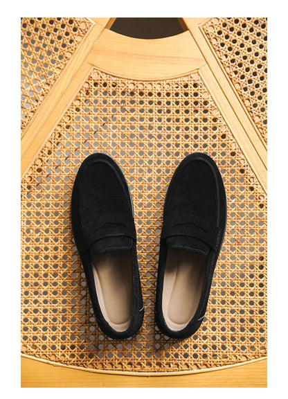 Genuine Leather Men Casual Shoes Luxury Brand Breathable Slip on Black Driving Shoes Moccasins Plus Size 39-45 Soft Men Loafers