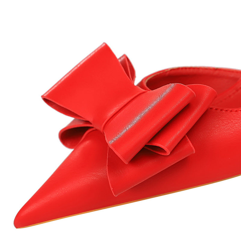 Women 7.5cm 10cm High Heels Korean Pumps Scarpins Cute Bow Middle Low Heels Lady Fetish Sweet Wedding Bridal Yellow Blue Shoes