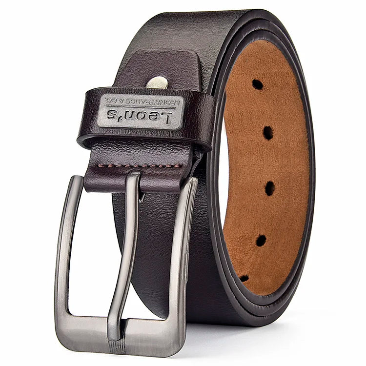 Buckle  Leather Casual Jeans Belt Men High Quality Retro Luxury Male Strap Cintos 3 Colors 2023 NEW
