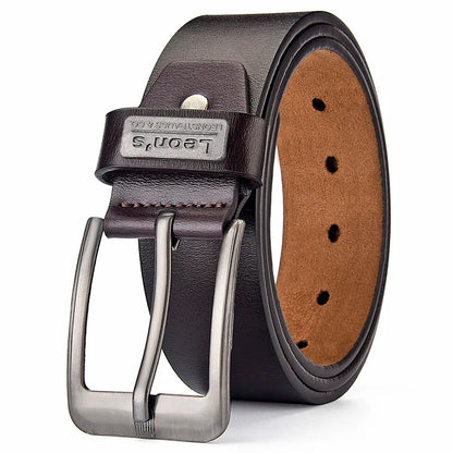Buckle  Leather Casual Jeans Belt Men High Quality Retro Luxury Male Strap Cintos 3 Colors 2023 NEW