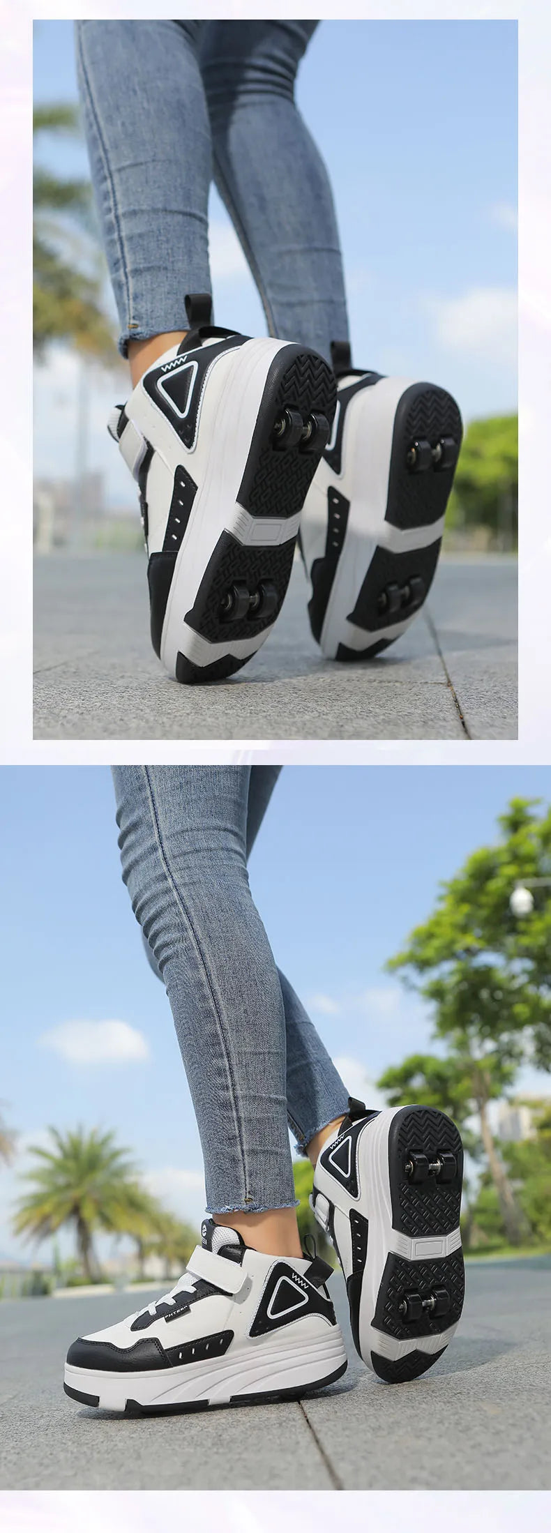 Children Roller Skate Shoes Kids Autumn Children Fashion Casual Sports Toy Birthday Gift Games Boys 4 Wheels Sneakers Girls