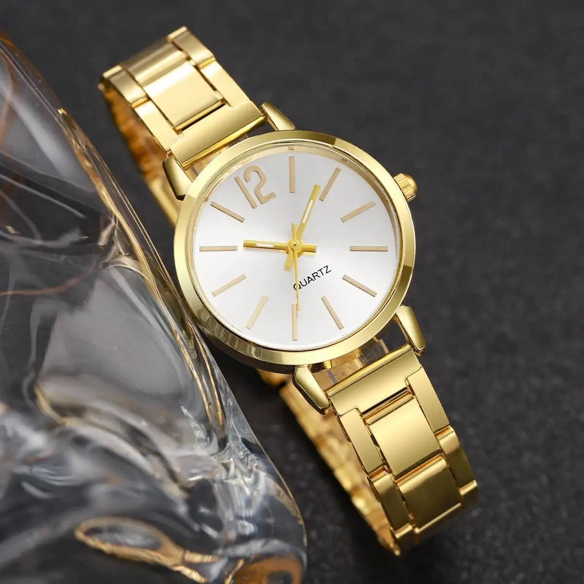 1/2/3PCS Simple Dial Women Quartz Watch Fashion Small Ladies Wristwatch Reloj Mujer Girls Clock Gift（Without Box）