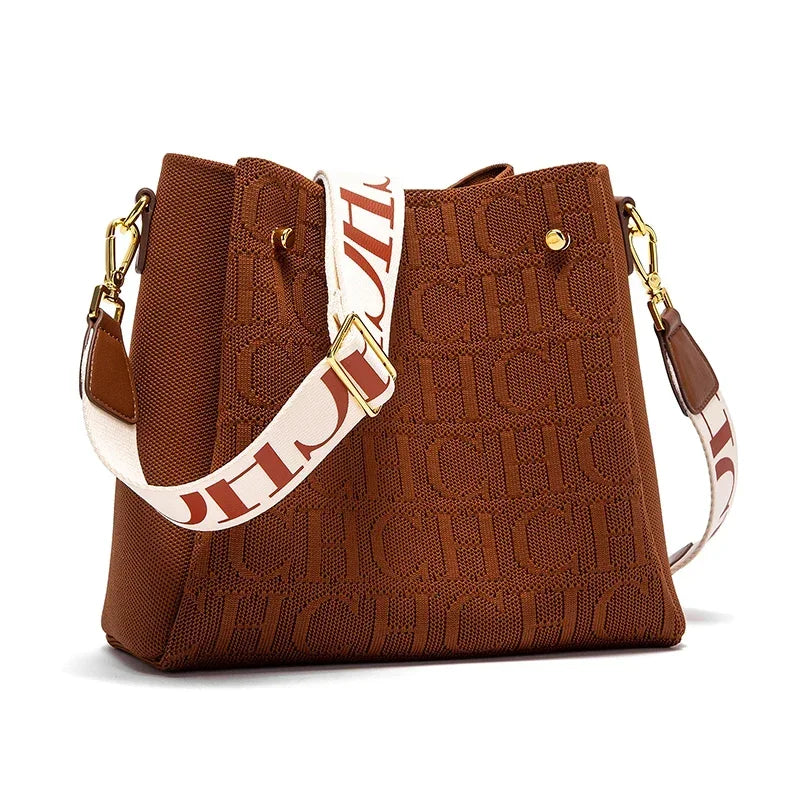 Classic Retro New Solid Color Letter Design Women's Shoulder Bag Fashion Party Multifunctional Occasion Handbag