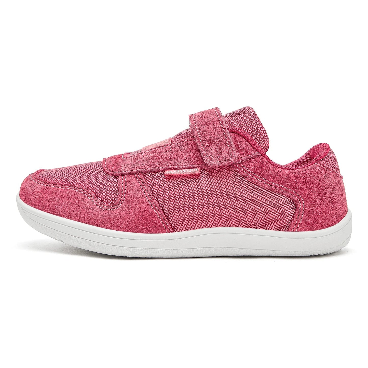 Kids Wide Toe Barefoot Shoes Little/Big/Kid Hook Loop Minimalist Sneakers Artificial Leather Mesh Lightweight Shoes