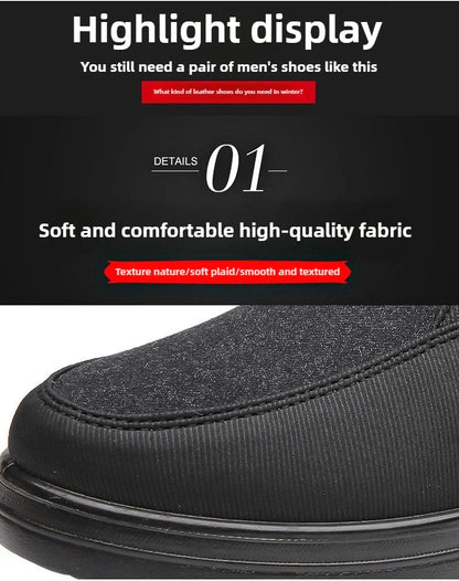 Winter high top men's cotton shoes with thick fleece, warm, waterproof, anti slip, oversized, unisex boots 38-48 boots for men