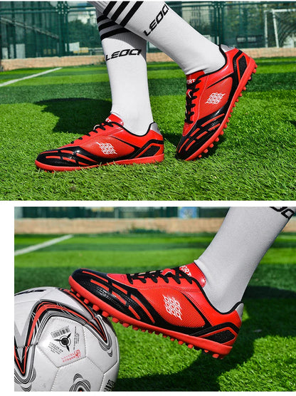 Soccer Shoes Men Turf Football Boots Fashion Firm Ground Studs Anti Slip Boy Sneakers Original Outdoor Field Training Trainers