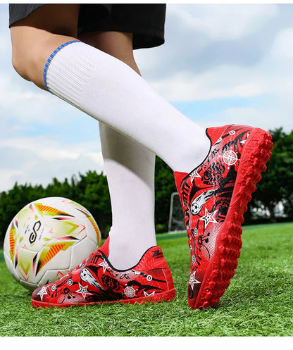 New Kids Soccer Shoes Men Original Football Shoes Indoor Professional Football Field Boots Society Cleats TF/AG Sneaker Non Slip