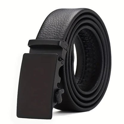 Fashion Business Men's Belt Genuine Luxury Brand Belt Metal Buckle Belt High-Quality PU Leather Soft Belt With Cargo Pants Jeans