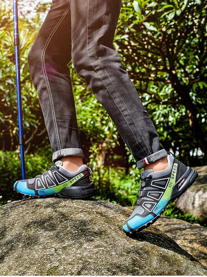 Sapatilha de Trekking Impermeável Masculina, Tênis Esportivo para Excursão, Tênis de Trekking de Amarrar, Sapatilha de Trekking Feminina, Tênis Tático Antiderrapante para Caça