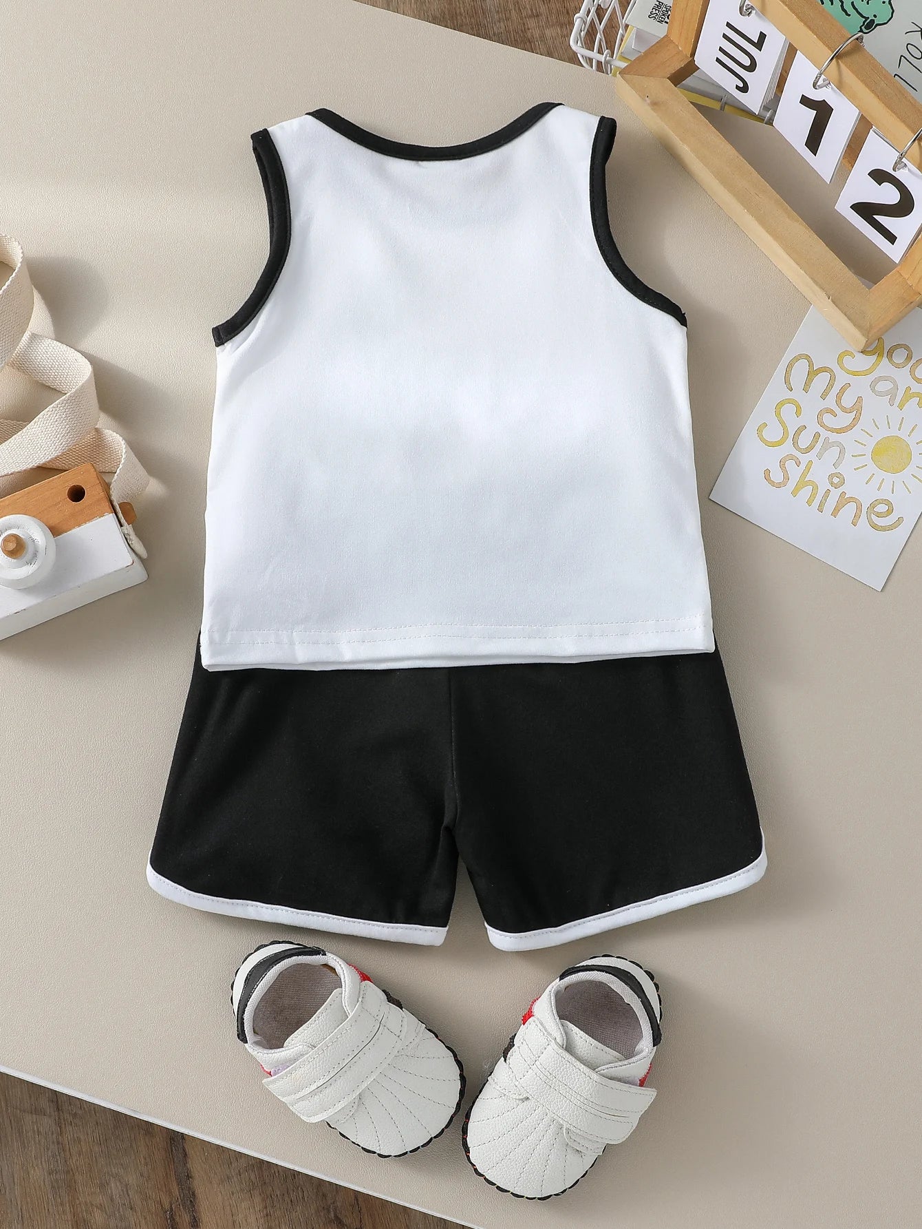 Baby Boys Sets Kids Vest Suit 2PCS Print Letter Set Summer T-Shirt  Shorts Clothes Children Boys Sleeveless Suit Wear Clothes
