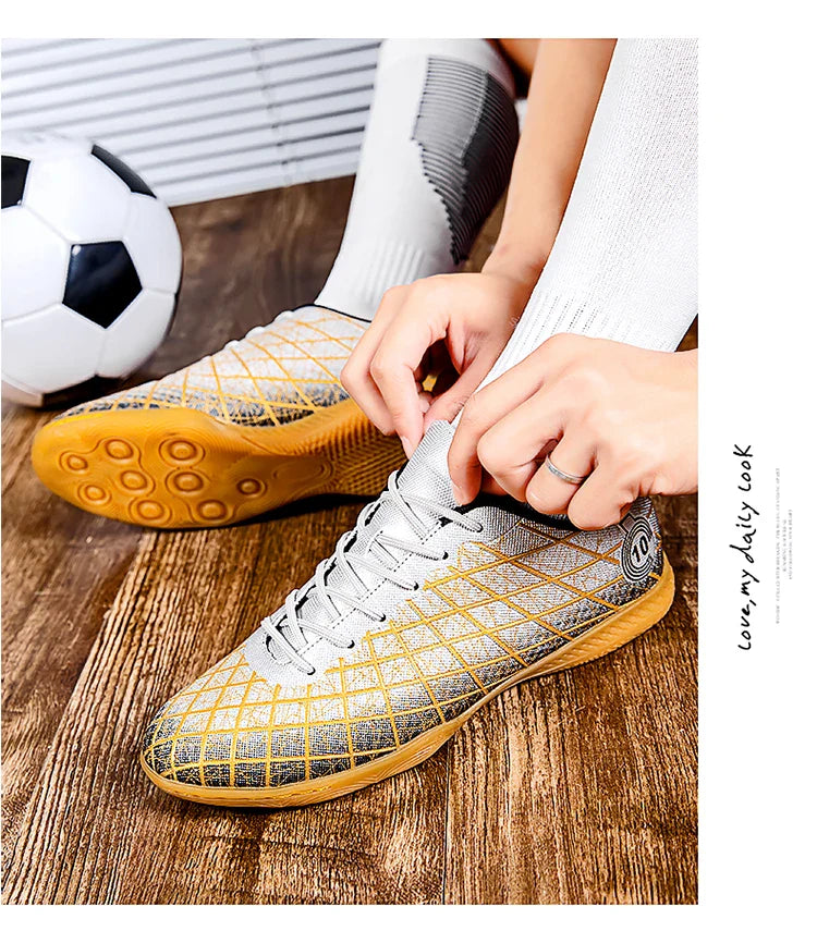 Stylish And Comfortable Adult Training Match Sports Football Shoes Outdoor Indoor Grass Sports Shoes For Youth Students 35-47#