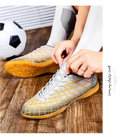 Stylish And Comfortable Adult Training Match Sports Football Shoes Outdoor Indoor Grass Sports Shoes For Youth Students 35-47#