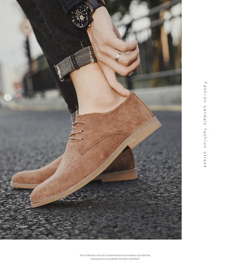 Sapatos Masculinos Derby de Luxo, Sapatos de Couro de Camurça de Alta Qualidade para Homens, Sapatos Casuais de Negócios, Sapatos de Amarrar Masculinos para Festas e Casamentos, Tamanho Grande