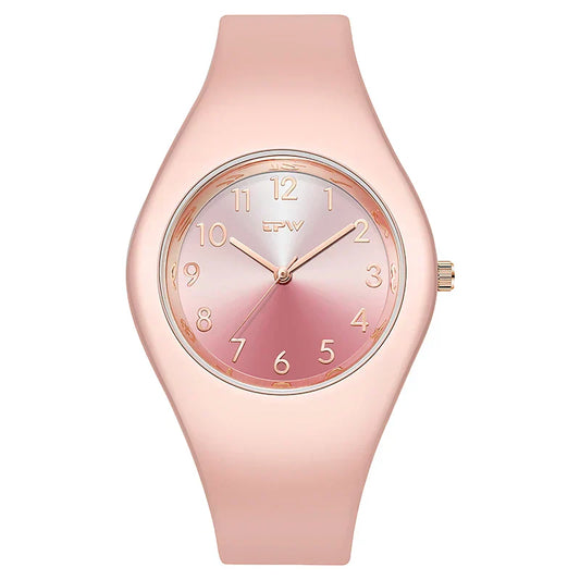 Full Size 40mm Quartz Watch For Women Rubber Strap Skin Friendly Silicone watch