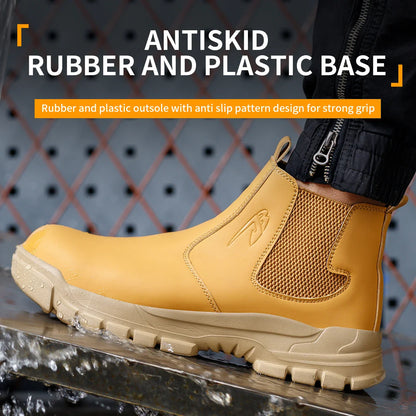 Waterproof Safety Shoes for Men Steel Toe Work Shoes Puncture Proof Work Sneaker Male Work Light Security Construction Boots