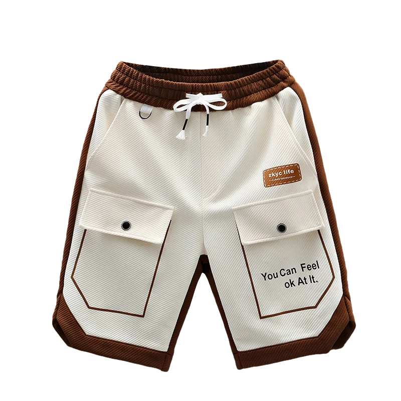 Running Shorts Men Casual Jogging Sport Short Pants patchwork Drawstring Loose Dry