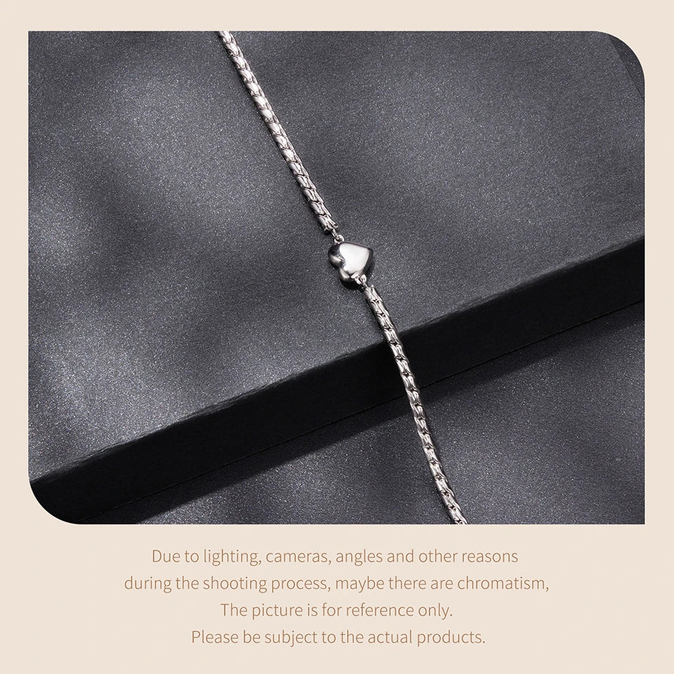 Moissanite Heart Bracelet Adjustable Twisted Rope Thick Wrist Chain for Women Valentine's Day Jewelry Vintage Love Gift