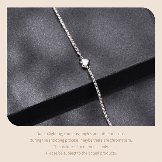 Moissanite Heart Bracelet Adjustable Twisted Rope Thick Wrist Chain for Women Valentine's Day Jewelry Vintage Love Gift