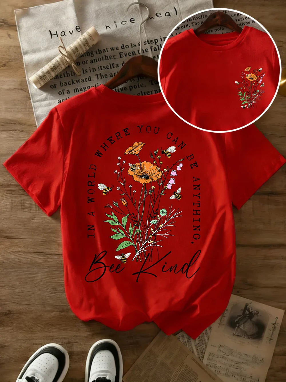 Summer Beautiful Flowers Prints T-Shirts Womens Cotton Oversized T Shirts Basic O-Neck Short Sleeve Tops Casual Woman Clothes