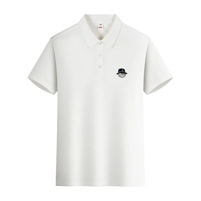 2026 new men's golf short sleeves polo shirt lapel printing ventilate t-shirt business leisure  comfortable exercise men's wear