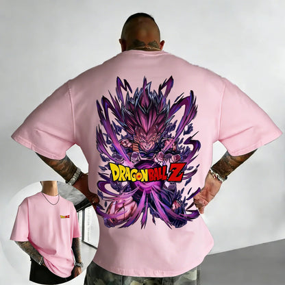 T-shirt Summer New Vegeta Printed Men's and Women's Trendy Versatile Loose Casual Short Sleeve Top