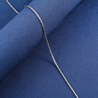 Thin Necklace Cable Chain on the Neck 316L Stainless Steel for Women Men's Silver Color Choker Waterproof Jewelry Accessories