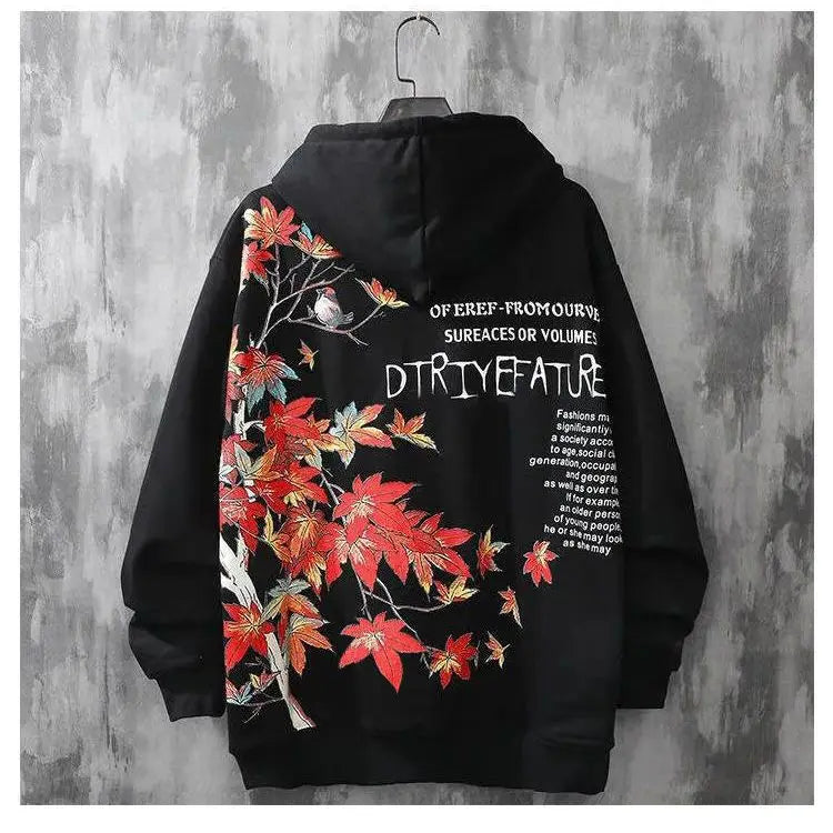 Moletons Pretos com Estampa de Anime Essenciais com Capuz Feminino Estética Coreana Moda Fofa Moletons com Capuz Streetwear para Mulheres
