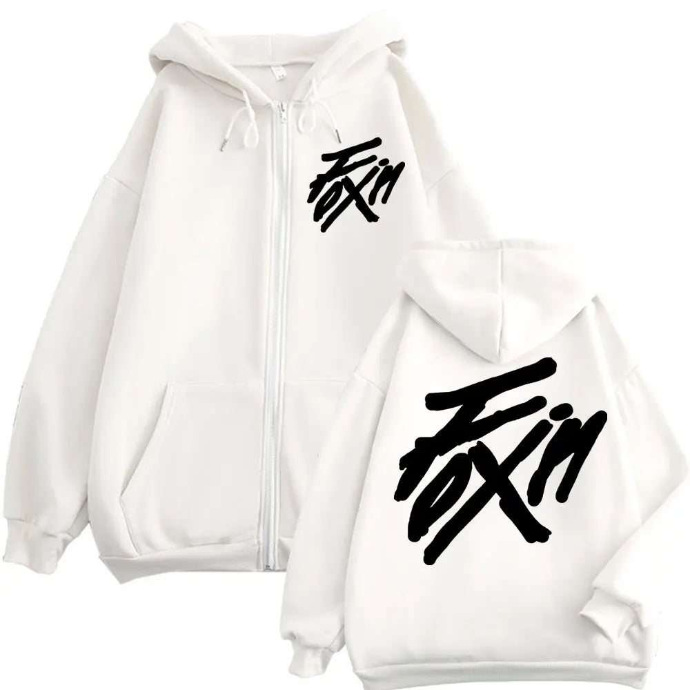 Merch Zipper Hoodie Men Women High Quality Fashion Zip Up Jacket Coat Autumn Winter Casual Loose Sweatshirts
