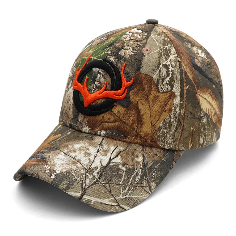 Baseball Cap Fishing Caps Men Outdoor Hunting Camouflage Jungle Hat 3D Deer Embroidery