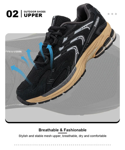 Bassploa Tênis Masculino de Corrida, Moda, Leve, Malha Respirável, Esportivo, Casual, Antiderrapante, para Caminhada