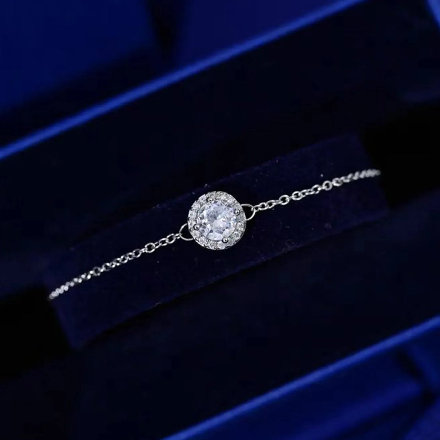 2025 New Original Round Water Drop Crystal High Jewelry Set Fashion Dazzling Women's Bracelet Earring Necklace Ring Wedding Gift