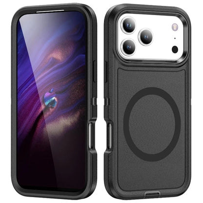 3IN1 Military Grade Heavy Duty Armor Case For IPhone 17 Air 16 15 14 Plus Pro Max Magnetic Charge TPU+PC Anti-fall Protect Cover