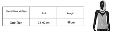 Y2K Streetwear Rhinestone Women Tank Top Punk Goth Hip Hop Bandana Head Wraps Vest Rave Festival Women Tops Tee For Nightclub