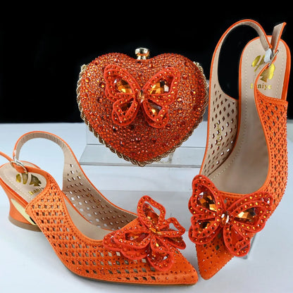 Shoes and Bags To Match Set Italy Party Pumps Italian Matching Shoe and Bag Set for Party!   SQ1-1