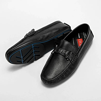 Men Cow Leather Dress Shoes Comfortable Casual Business Loafers