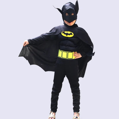 Cosplay Anime Figure Superhero Halloween Costumes for Kids Muscle Jumpsuits Masquerade Carnival Clothes Party Dresses