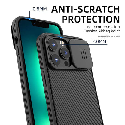 Slide Camera Lens Protection For Magsafe Magnetic Wireless Charging Case For iPhone 13 14 15 16 Pro Max Plus Soft Silicone Cover