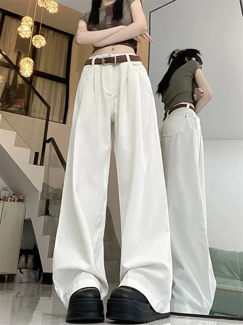 Vintage American Style Casual Straight-Leg Jeans