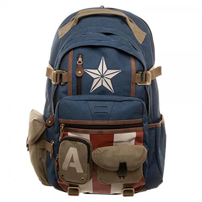 Avengers Deadpool Captains America Backpack Anime Cartoon Backpacks Outdoor Leisure Travel High Capacity Backpack Gifts