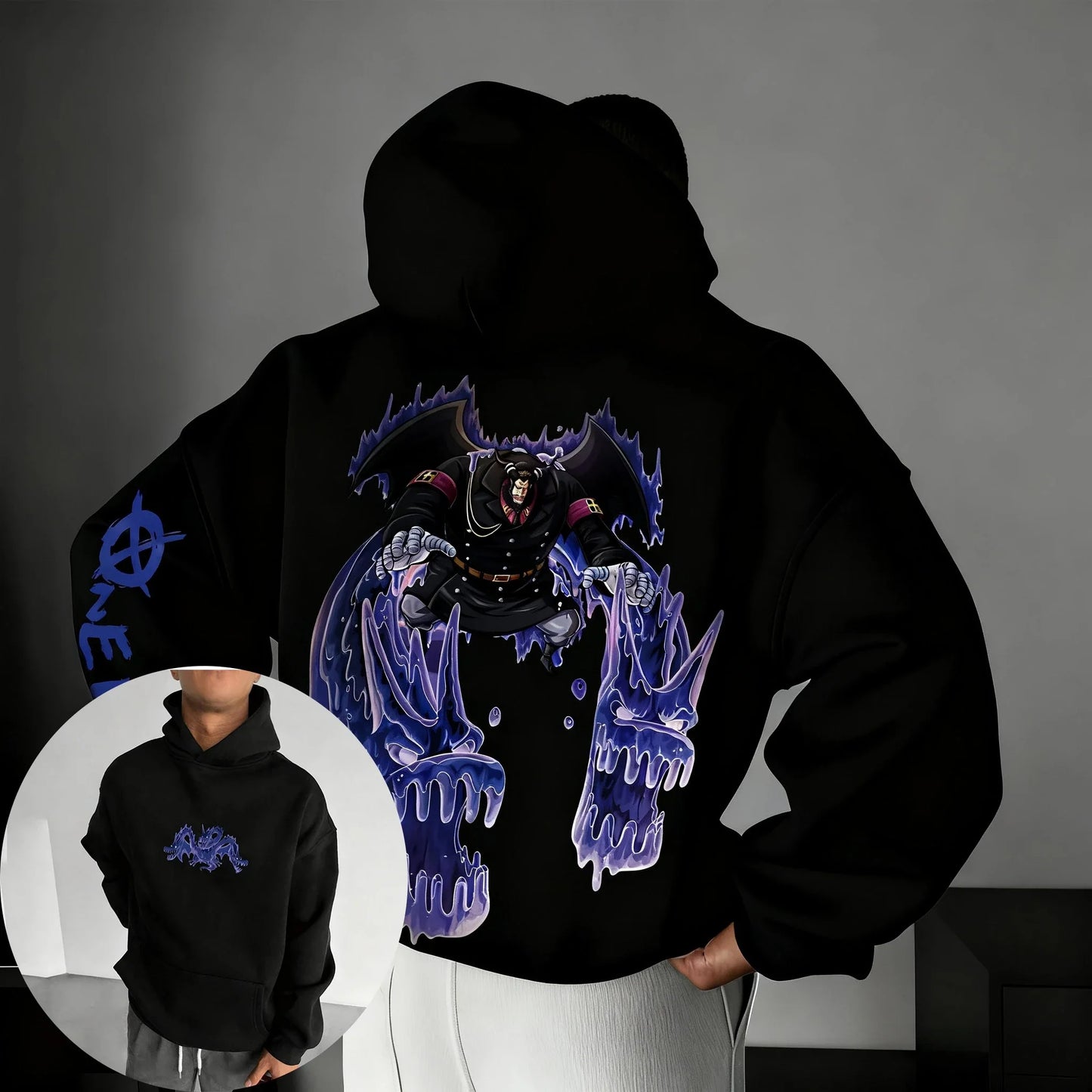 Anime Magellan Printed Hoodie Autumn/Winter New Men's and Women's Trendy Harajuku Large Loose Casual Parent Child Top