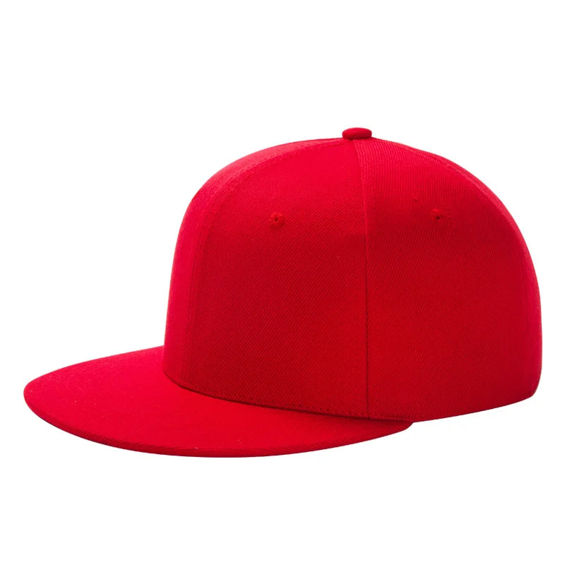 Customized Blank Flat Brim Baseball Cap Men Hip Hop Snapback Sun Hat Women Spring Print Embroidered Logo Visor Cap Streetwear