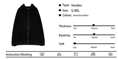 Korn Rock Hoodies WORLD TOUR Zipper Sweatshirts Korn Rock Metal Zip Up Jackets Fleece Oversized Jackets Coats Hip Hop Streetwear