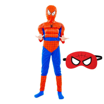 New Boys Girls Superhero Costume Movie Characters Cosplay Jumpsuit with Halloween Mask Party Cosplay Outfit for Holiday Dress Up